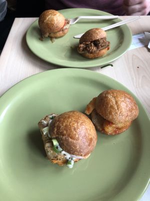 Slider sampler at Lifestyle Cafe in Columbus