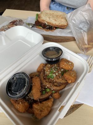Close up on the Chicken and waffles  at Lifestyle Cafe in Columbus