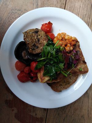 Vegan breakfast at The Edinburgh Larder in Edinburgh