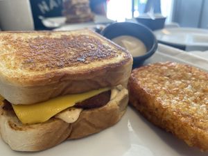 Texas Toast Sammie at 4th & State in Columbus