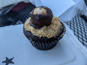 Buckeye cupcake at 4th & State in Columbus