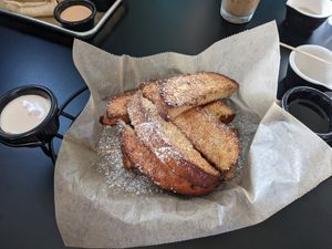 French toast sticks (cinnabon flavor) at 4th & State in Columbus