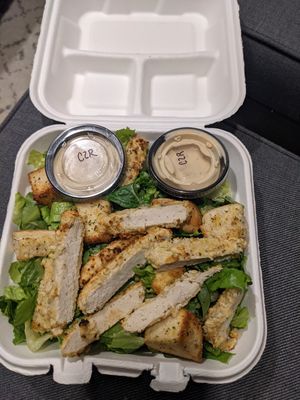 Caesar Salad with chicken added at 4th & State in Columbus