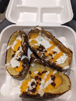 Potato skins (this was only half of them) at 4th & State in Columbus