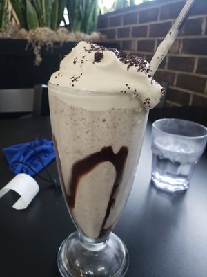 Cookies and Cream Milkshake, I already ate the cherry😜#Veganuary at 4th & State in Columbus