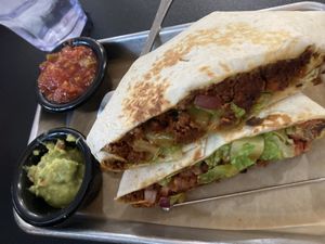 Vegan crunch wrap   at 4th & State in Columbus