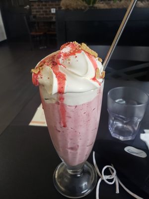 Strawberry milkshake at 4th & State in Columbus
