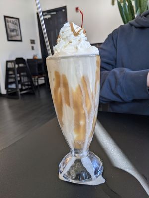 Salted caramel shake at 4th & State in Columbus