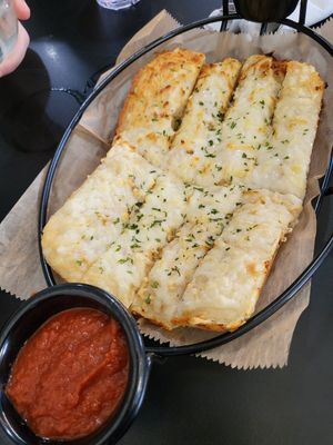 Cheese bread... this was sooo good! at 4th & State in Columbus