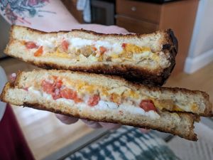 Tomato bacon grilled cheese at 4th & State in Columbus