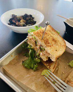 Tofurky club & Brussel Sprouts   at 4th & State in Columbus