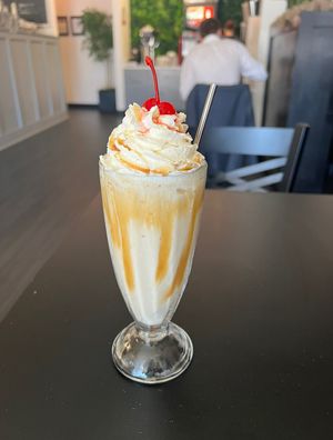 Salted Caramel milkshake   at 4th & State in Columbus