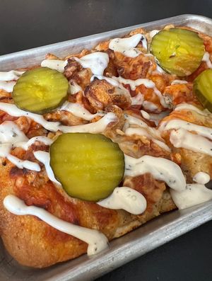 Nashville Hot Chickn Pizzaa  at 4th & State in Columbus