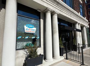 4th and State - sign outsidee  at 4th & State in Columbus