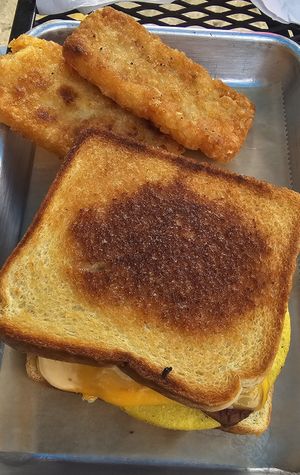 Breakfast sandwich at 4th & State in Columbus