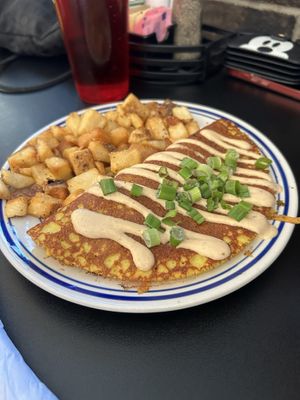 Chorizo omelette   at 4th & State in Columbus
