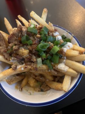 Small loaded fries with a couple bites taken😝  at 4th & State in Columbus