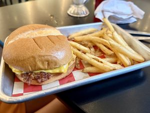 Kids cheeseburger  at 4th & State in Columbus