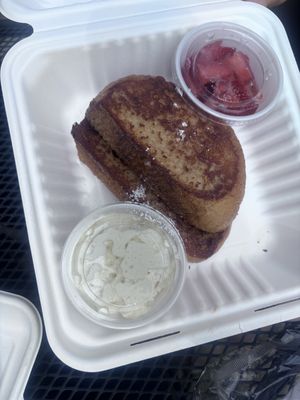 Seasonal french toast (strawberry shortcake flavor)   at 4th & State in Columbus