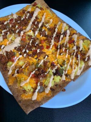 Breakfast flatbread at 4th & State in Columbus