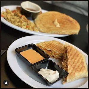 Statehouse Breakfast (top) and Vrunchrap at 4th & State in Columbus