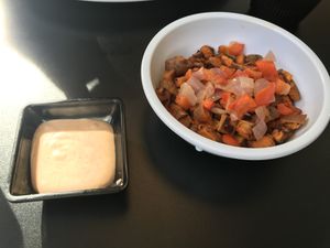 Sweet potato chunks at 4th & State in Columbus