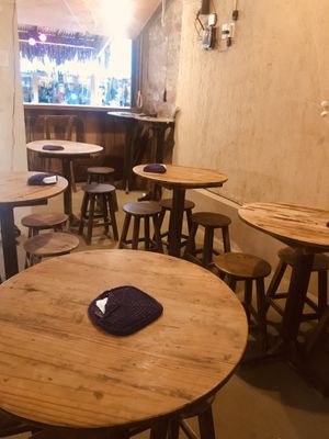 Inside at SOS Açai in Jericoacoara