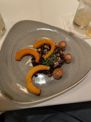 Mushroom “scallop"  at Walt Disney World - Yachtsman Steakhouse in Lake Buena Vista