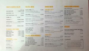 Menu at Beet - Belval in Esch Sur Alzette