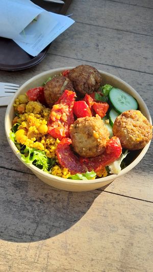 Falafel couscous bowl at Efteling - Fabula Restaurant in Kaatsheuvel