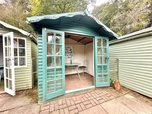Outdoor seating area  at Ramblers Retreat in Alton