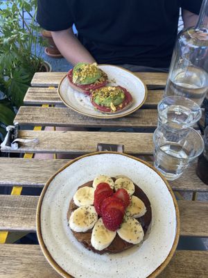 Toast Amelia & Banana Pancake   at Basilio in Lisbon