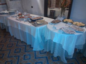 Buffet service at La Opera in Havana