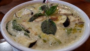 Thai green curry w/mock duck ($16). Delicious. at On's Kitchen in St Paul