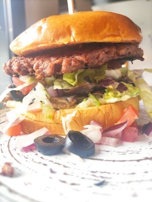 Burger vegano #Veganuary at Convexo in Madrid