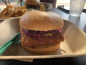 Cajun tempe sandwich  at The Dutch Door in Napa