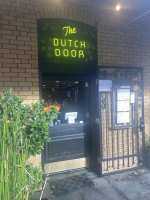 Order and pick up food at the door, outdoor seating onlyy  at The Dutch Door in Napa