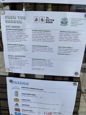 Menu  at The Dutch Door in Napa