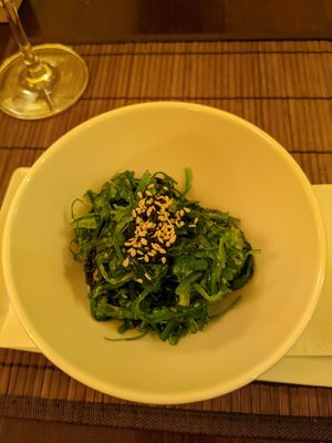 Seaweed salad at Lemon Leaf in Prague