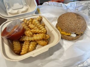 Vegan fish sandwich  at Down to Earth - Store and Deli in Aiea