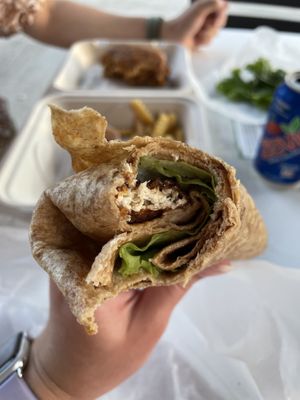 Vegan value menu chicken wrap  at Down to Earth - Store and Deli in Aiea