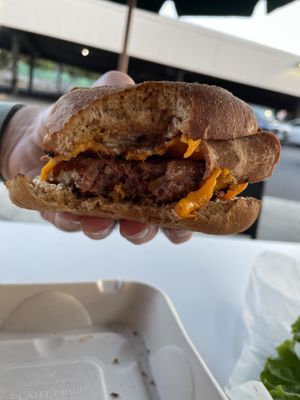Beyond burger + bacon + vegan cheese  at Down to Earth - Store and Deli in Aiea