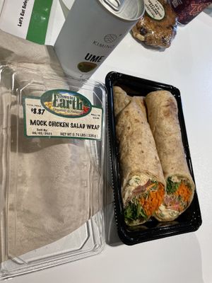 Vegan mock chicken wrap  at Down to Earth - Store and Deli in Aiea