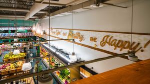 View from upstairs dining area at Down to Earth - Store and Deli in Aiea