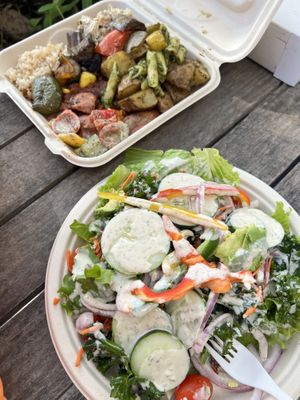 I got food and salad from the buffet bar.   at Down to Earth - Store and Deli in Aiea