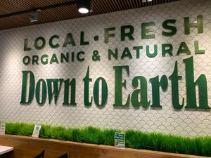 Café and bakery signage  at Down to Earth - Store and Deli in Aiea