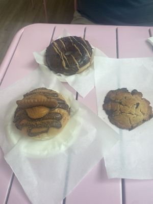 Huge doughnuts   at Divina Berlina in Tenerife