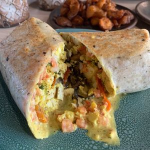 Breakfast burrito at Bearcat Cafe - CBD in New Orleans