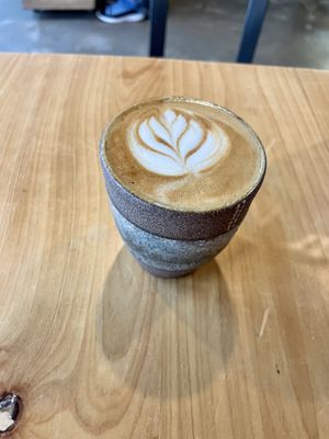 Cappuccino  #Veganuary at Bearcat Cafe - CBD in New Orleans