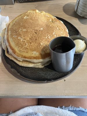 Vegan butter and vegan syrup…yum!  at Bearcat Cafe - CBD in New Orleans